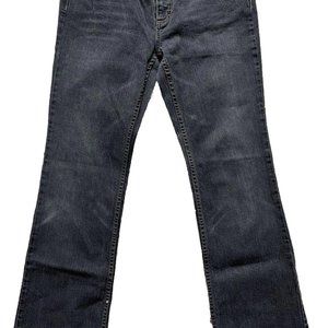 Harley Davidson Black Denim Jeans Women's Size 10 Long Flared Stretch Bootcut